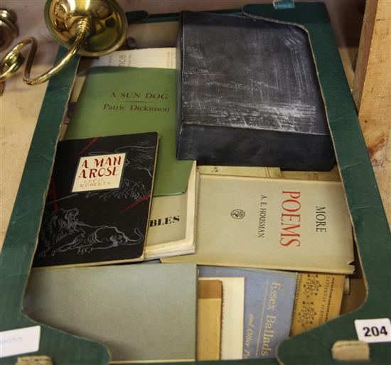 Box of poetry books